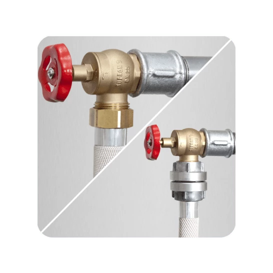 Connection of hose connecting hydrant valve with water axis – standard